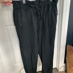 Paperbag pants black size xs Banana Republic
